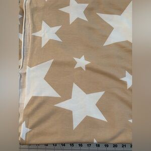 Oversized Star Print French Terry Fabric